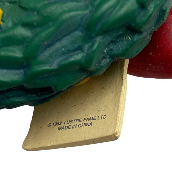 Vintage Christmas Wreath With Mice Ornament Green Lustre Fame Christmas Sharing - Picture 3 of 16